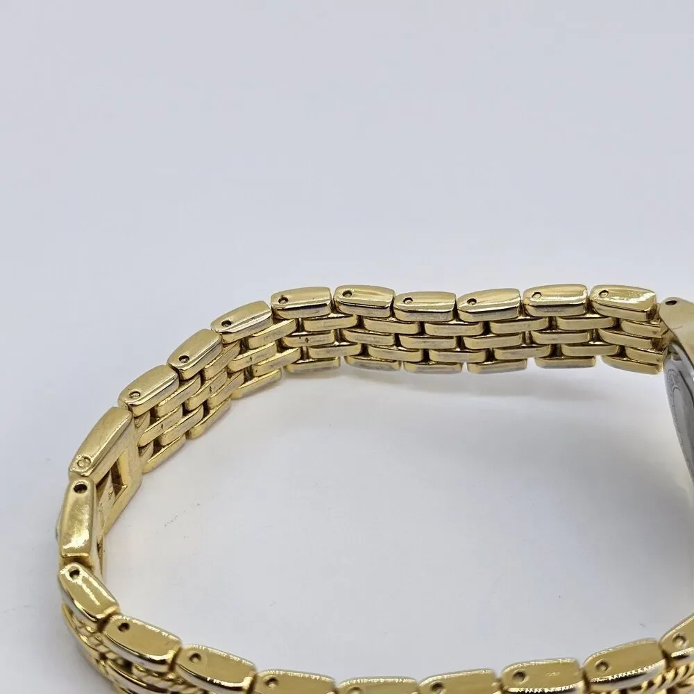 Acqua Timex Women's Watch 23MM‎ Gold Dial Two Tone Bracelet Band 7
